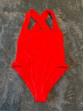 BONDI BORN Fernanda One Piece Swimsuit Size Large Sunrise 2 (Fiesta) Color NWT
